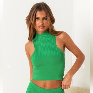 Beginning Boutique Turtleneck crop top